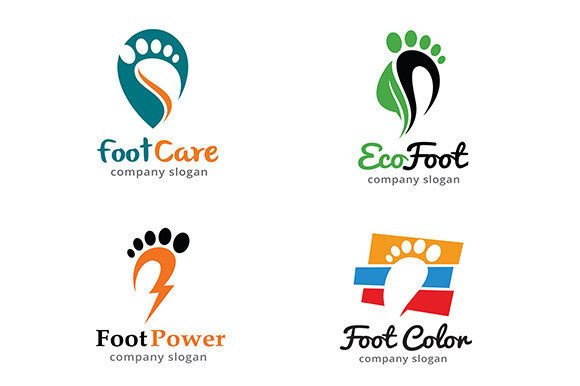 4 Foot Logo Template Design Vector: A Versatile Tool for Creative Projects