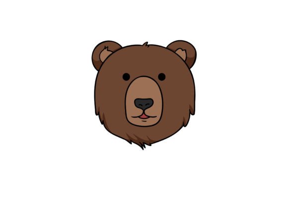 Bear Face Clipart for Creative Projects
