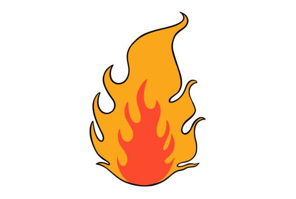 Burning Flame Clipart Fire Artwork: A Versatile Design Element for Creative Projects