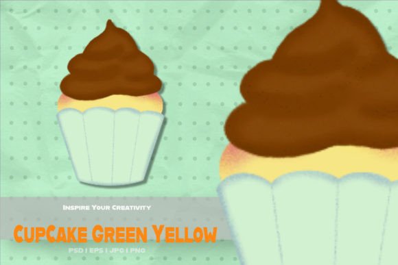 Cupcake Green Yellow - Sublimation: A Strategic Tool for Creative Expression and Branding