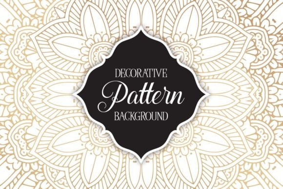 Decorative Gold Mandala Background: A Versatile Design Element for Creative Projects