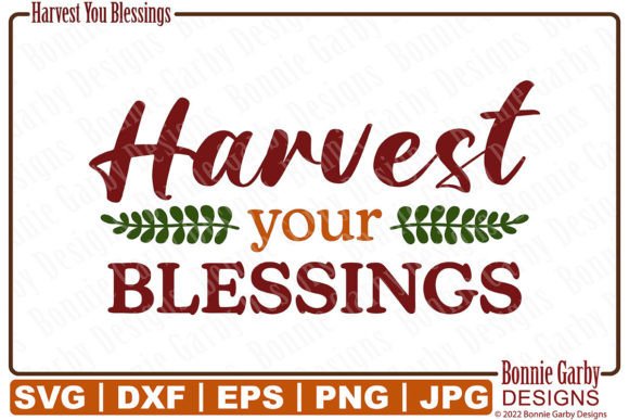 Harvest Your Blessings SVG Clip Art