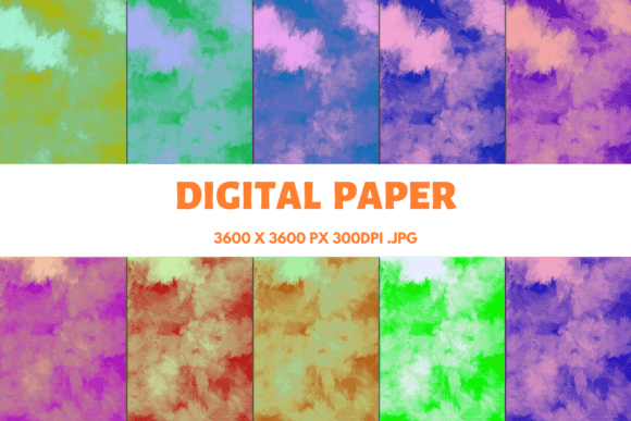 Retro Clouds Digital Papers Set 5 – A Versatile Tool for Creative Projects