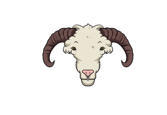 Sheep Face Vector Image for Creative Projects