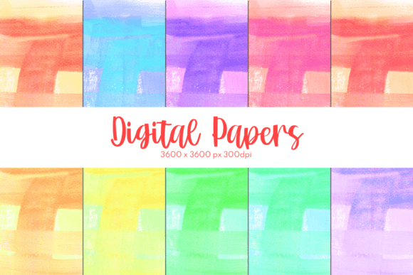 Texture Watercolor Digital Papers Set 9: A Versatile Resource for Creative Projects