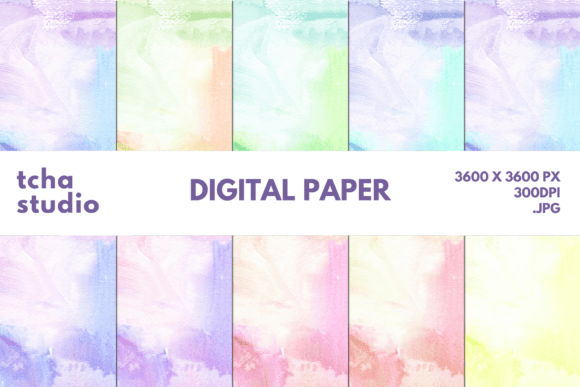 Watercolor Background Digital Papers 10: A Versatile Design Resource for Creative Projects
