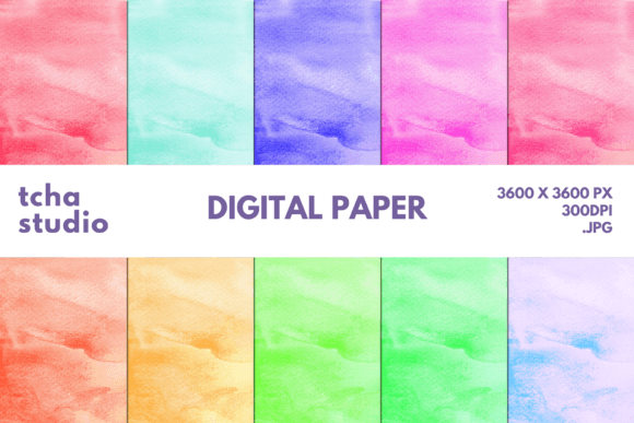 Watercolor Background Digital Papers 13: A Strategic Tool for Creative and Business Applications