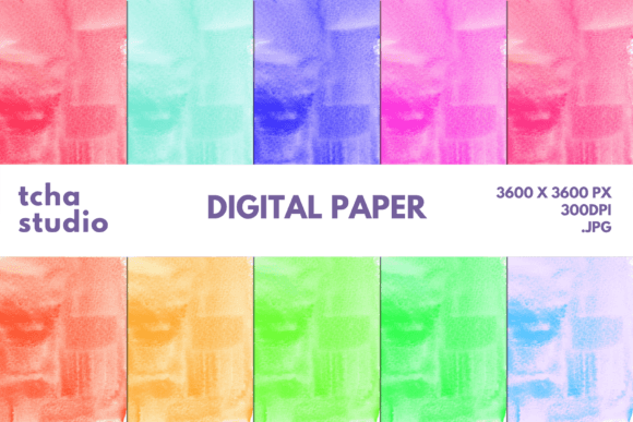 Watercolor Background Digital Papers 21: A Versatile Creative Asset for Modern Designers