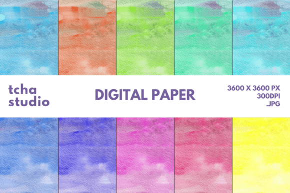 Watercolor Background Digital Papers 25: A Versatile Asset for Creative Projects