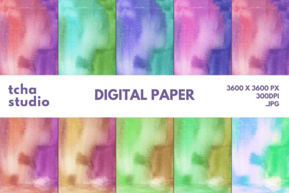 Watercolor Background Digital Papers 26: A Versatile Tool for Creative Businesses