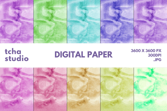 Watercolor Background Digital Papers 3: A Versatile Tool for Creative and Business Needs