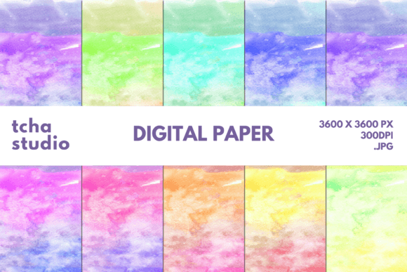 Watercolor Background Digital Papers 30: A Versatile Tool for Creative and Business Applications